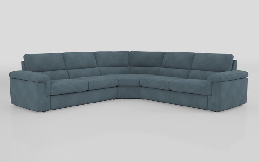 Blue Fabric Crociale 3 Corner 3