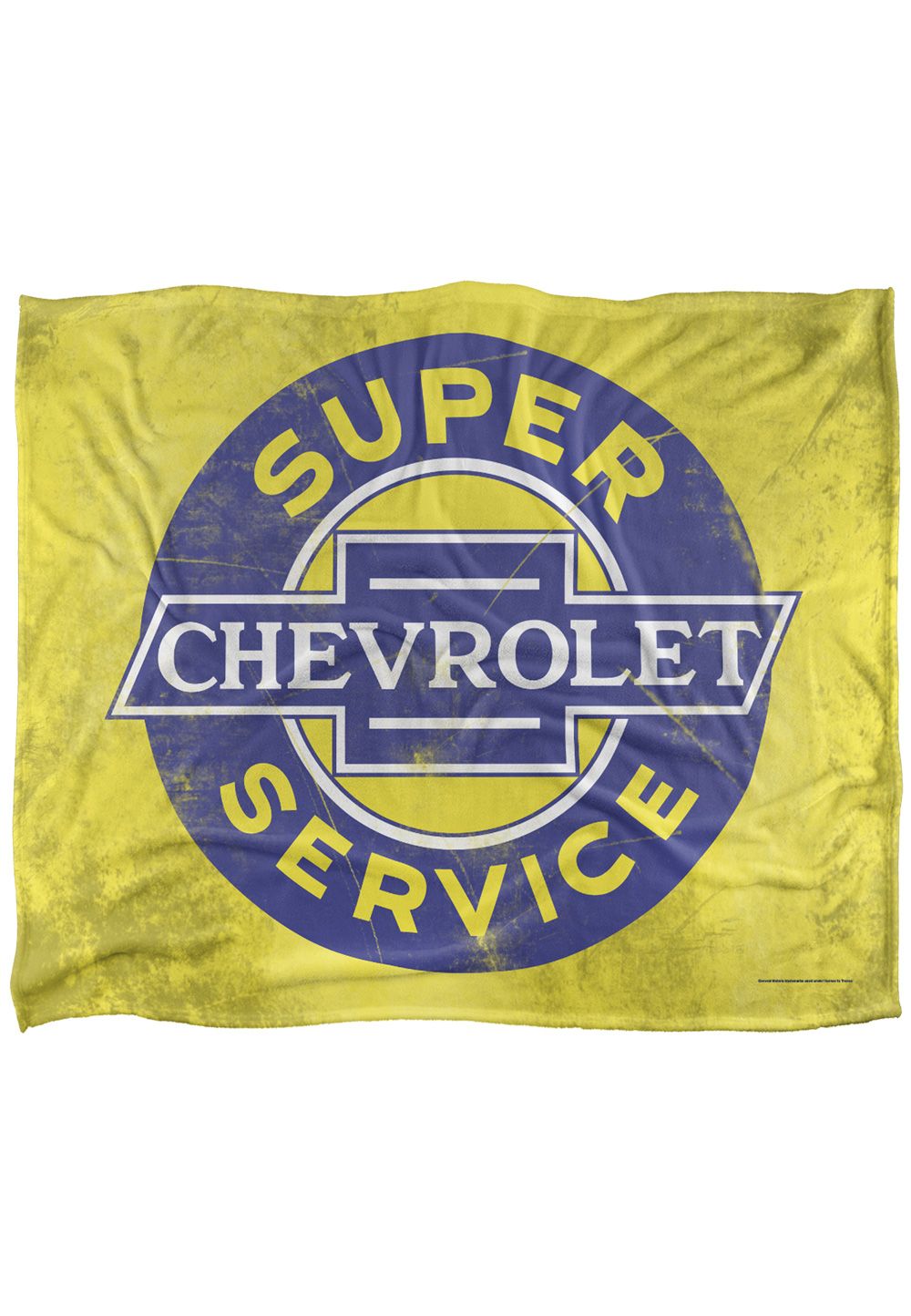 Chevrolet Super Service Silky Touch Super Soft Throw Blanket 152 X 127 cm in White