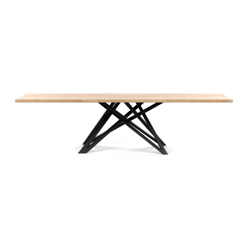 Heal's Vienna Dining Table 280x90cm White Oiled Oak Straight Edge Not Filled
