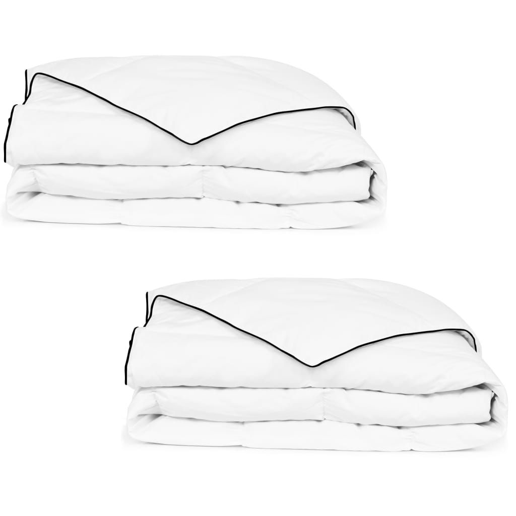 Berkfield Home Winter Down Duvet 2 pcs 140x200 cm in White
