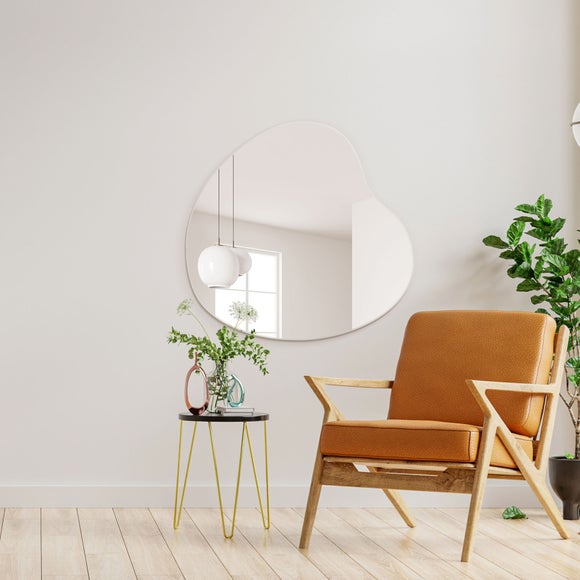 Lapillus Frameless Irregular Pebble Wall Mirror