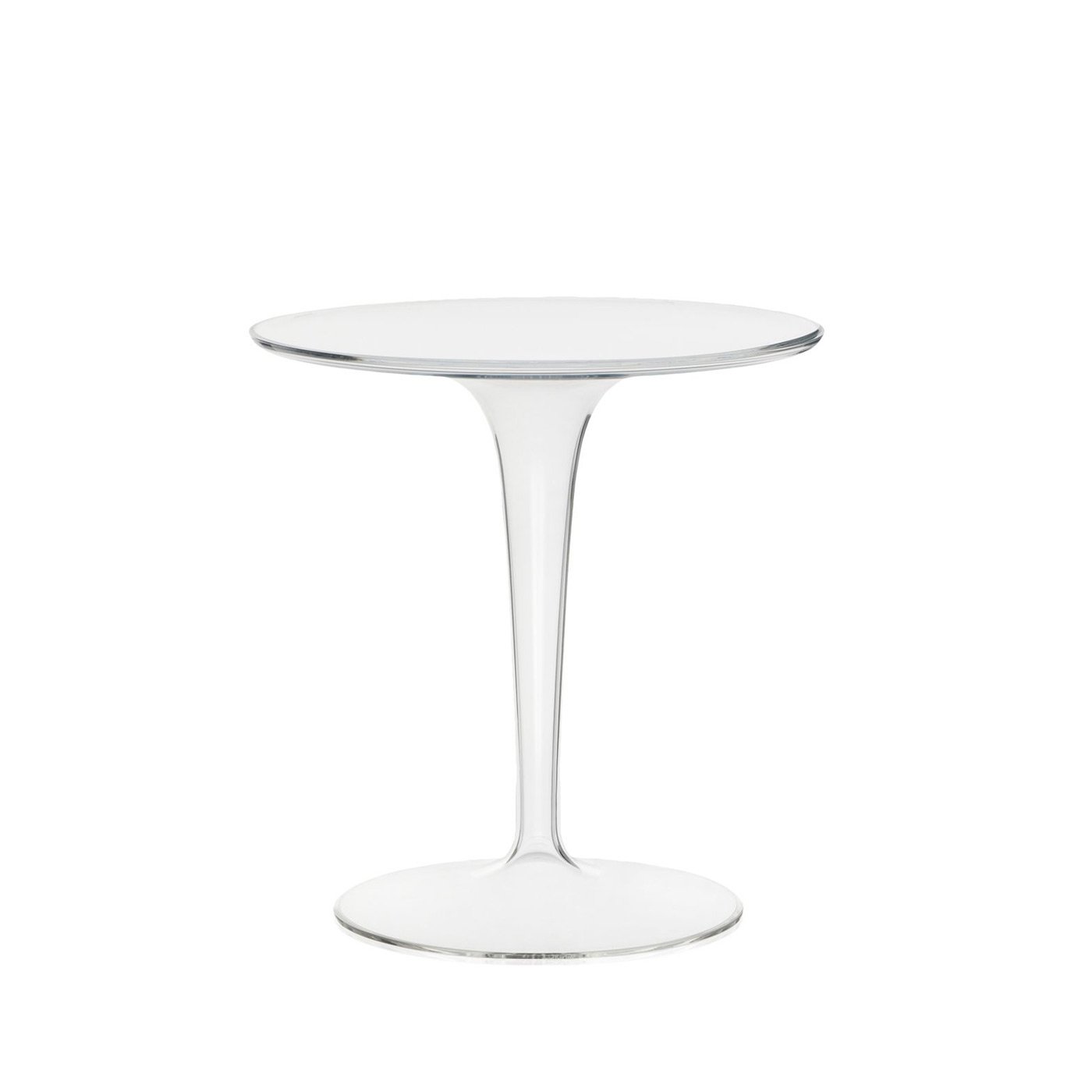 Kartell Tip Top Side Table Transparent Crystal Top