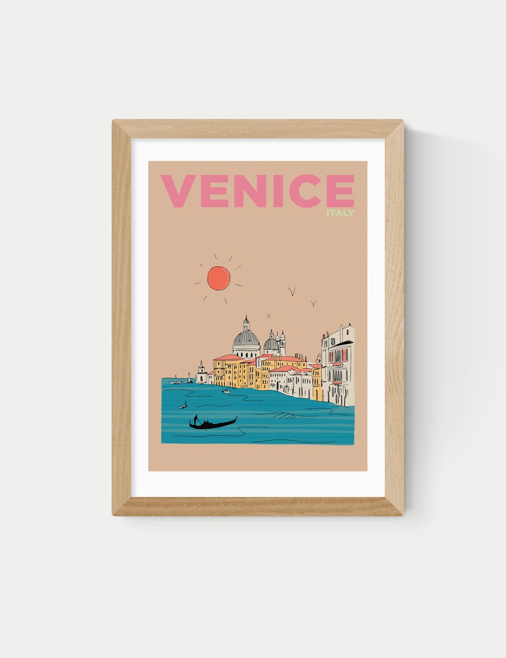 East End Prints Venice Italy Framed Art Print Natural