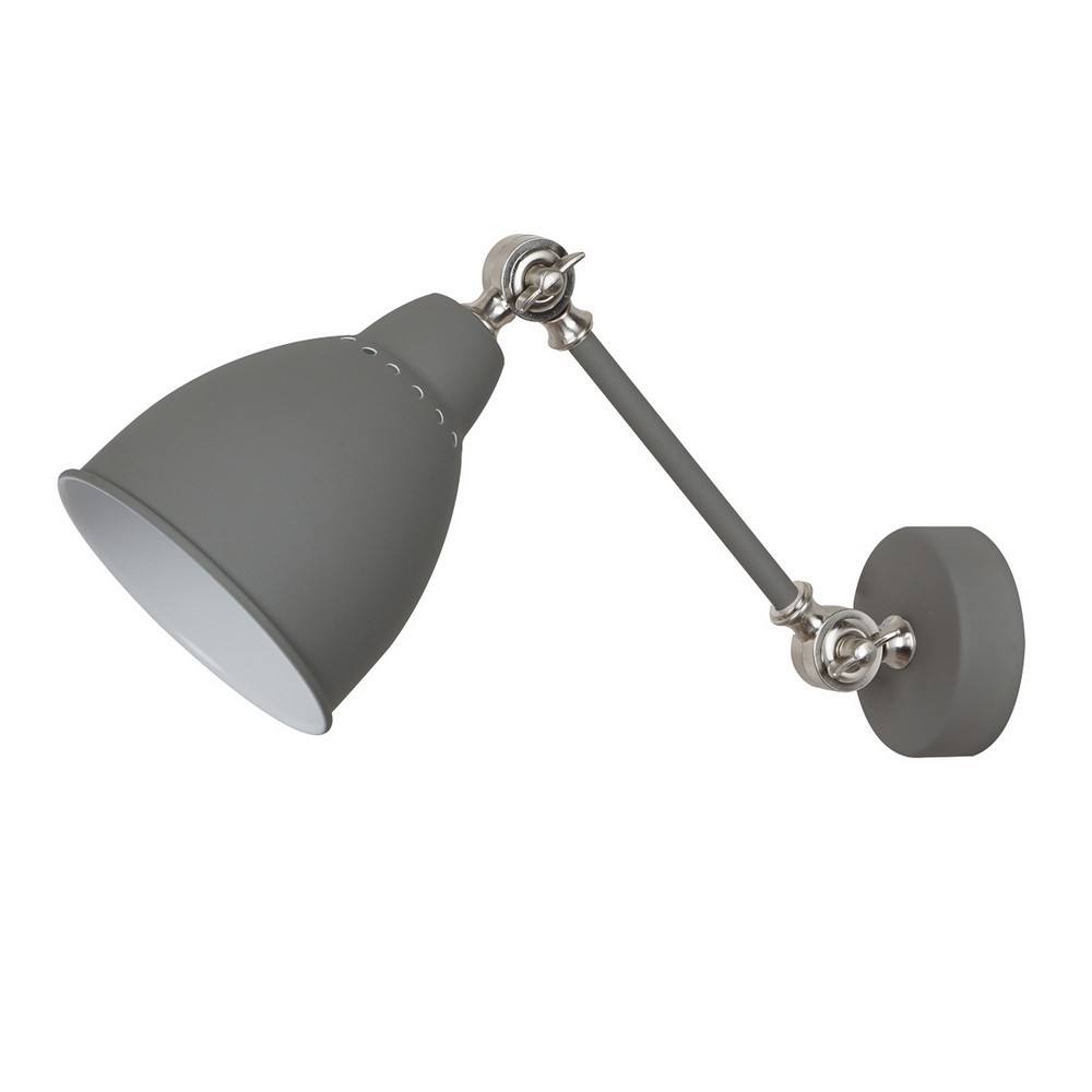 Netlighting Industrial & Retro Dome Wall Lamp Grey 1 Light E27