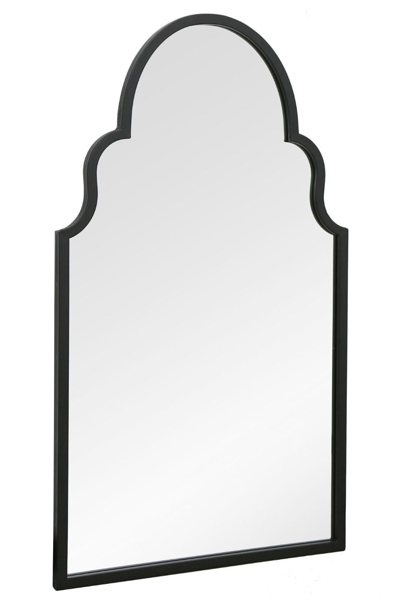 MirrorOutlet Black Metal Framed Arched Garden Wall Mirror 41"x 24" (104CM X 61CM) 4