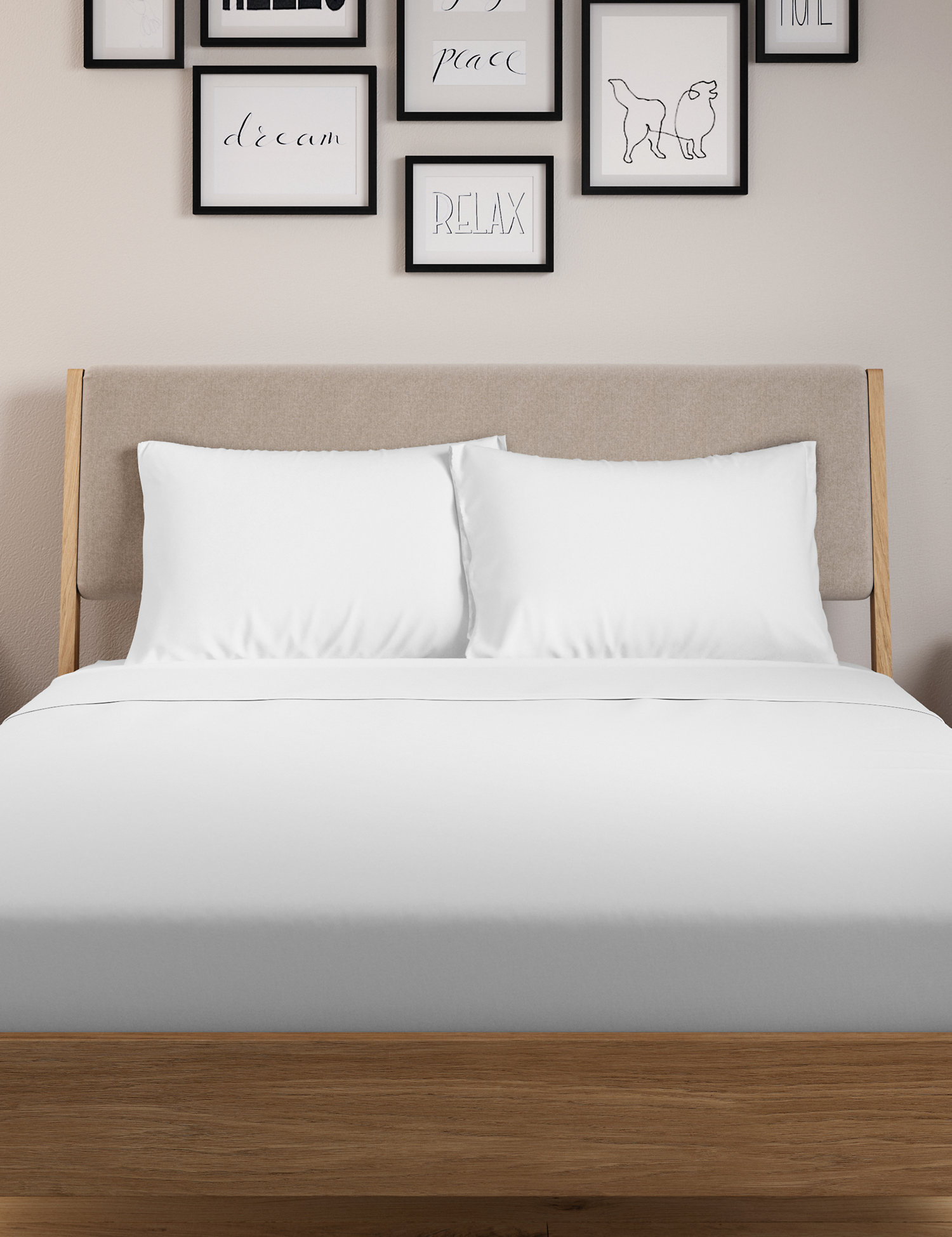 M&S 2 Pack Pure Cotton Pillowcases