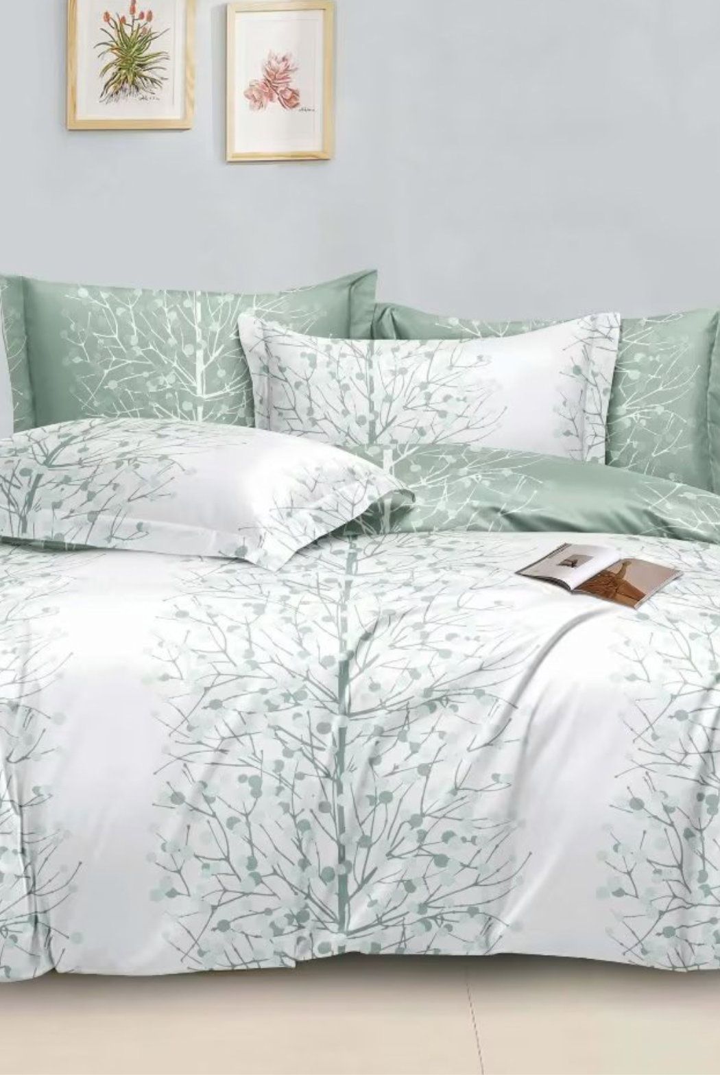 Ezysleep Green Nature Printed Duvet Set