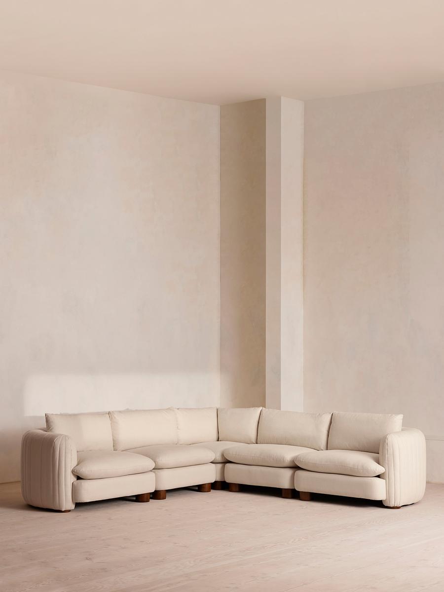 Vivienne Deeper Sit Modular Sofa, Corner Sofa, Linen, Bisque
