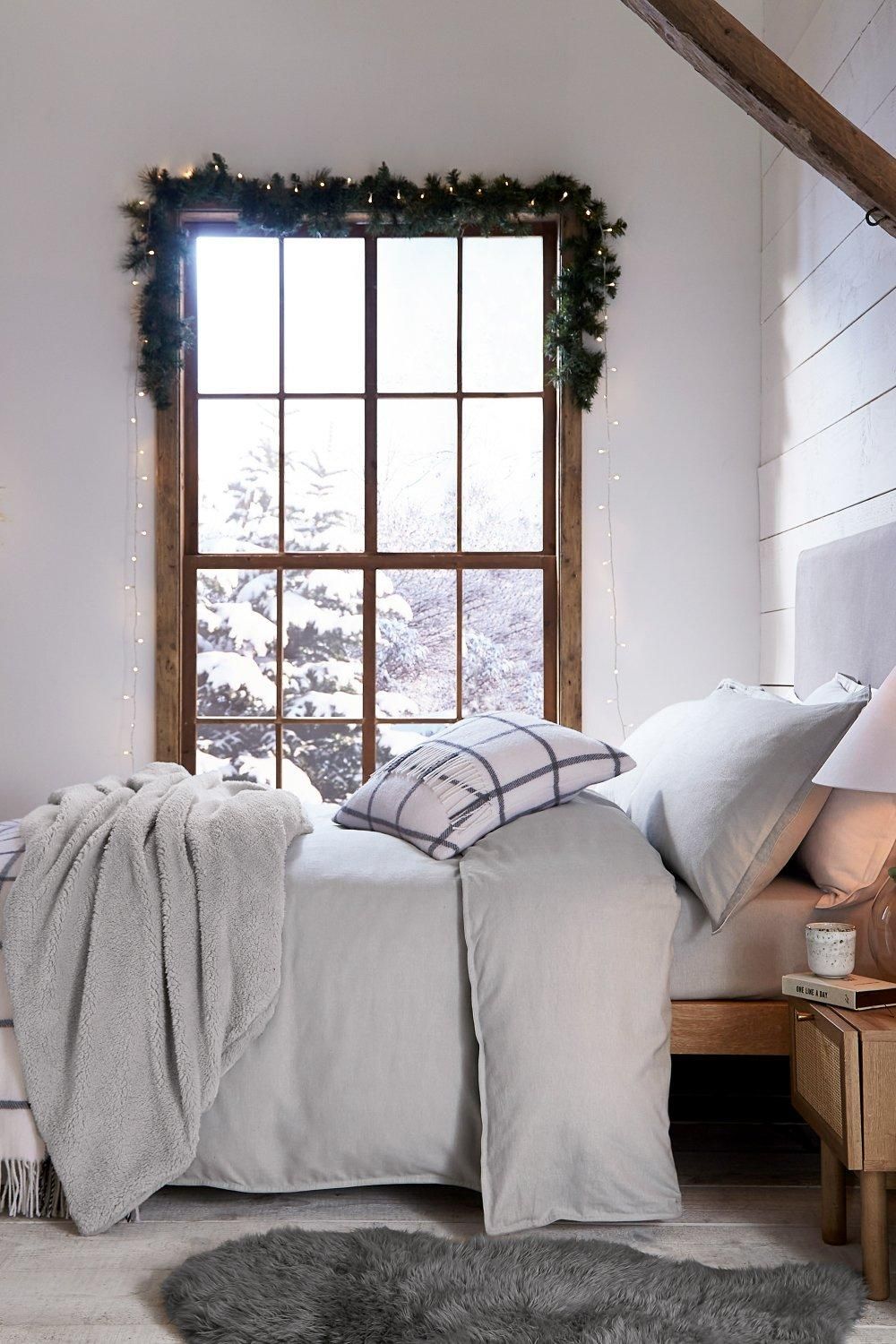 Murmur 'Laila' Brushed Cotton Duvet Cover in Grey