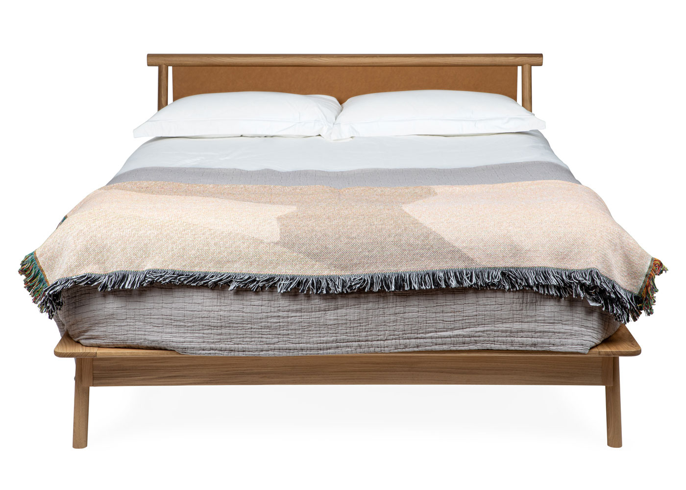 Heal's Eden King Size Bed Tan Leather