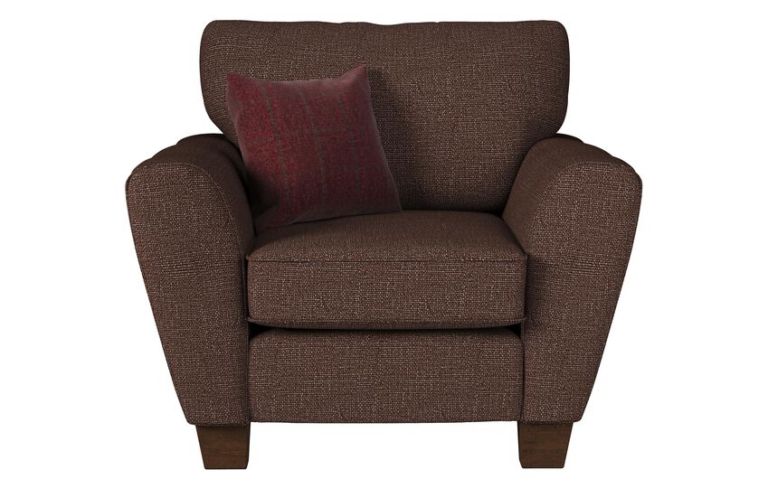 ScS Living Brown Theo Fabric Standard Chair