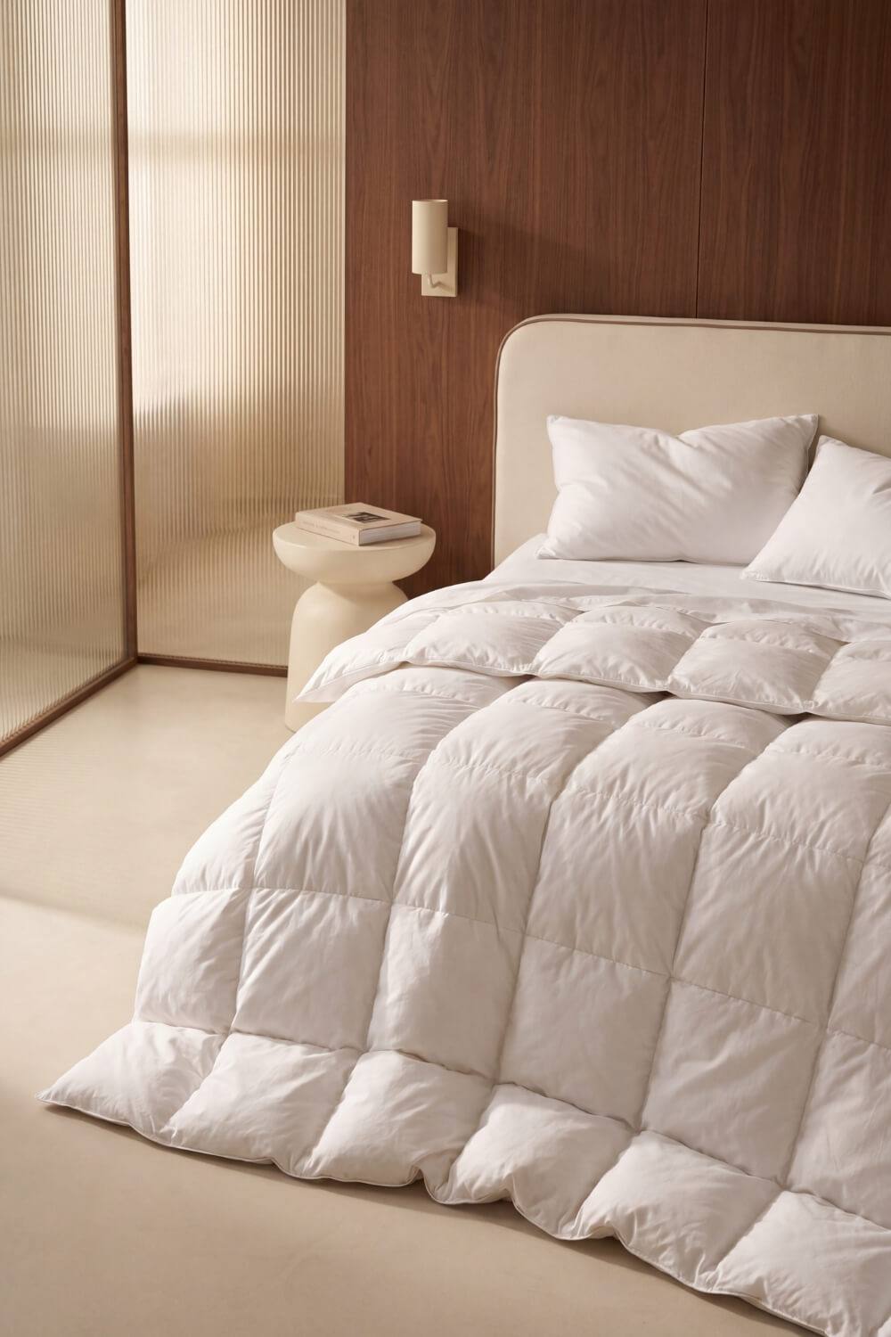 Bedable 100% Down-Feather Duvet in White