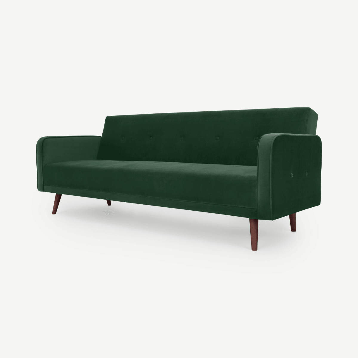 Chou Click Clack Sofa Bed, Pine Green Velvet