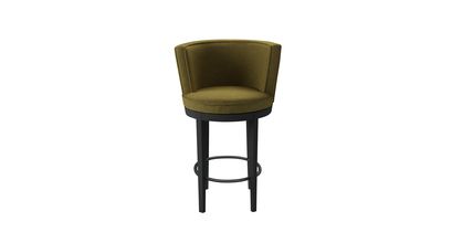 Margaux Bar Stool in Mossymere Norfolk Cotton - sofa.com