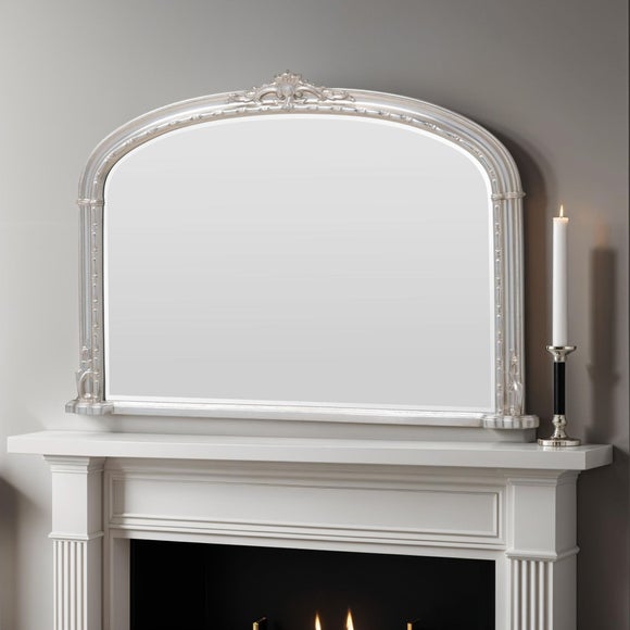 Yearn Victoria Arched Bevelled Overmantel Wall Mirror