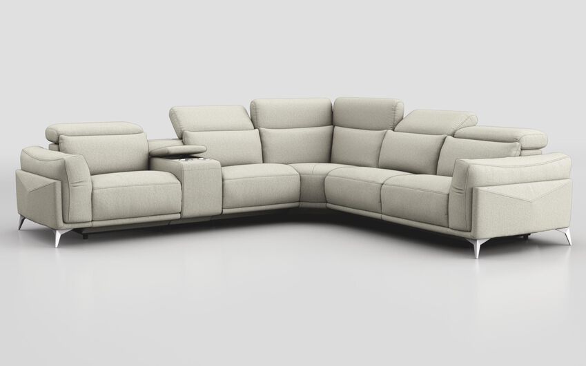 Gattolino 2 Corner 2 Static Sofa with Manual Head Tilt & Console