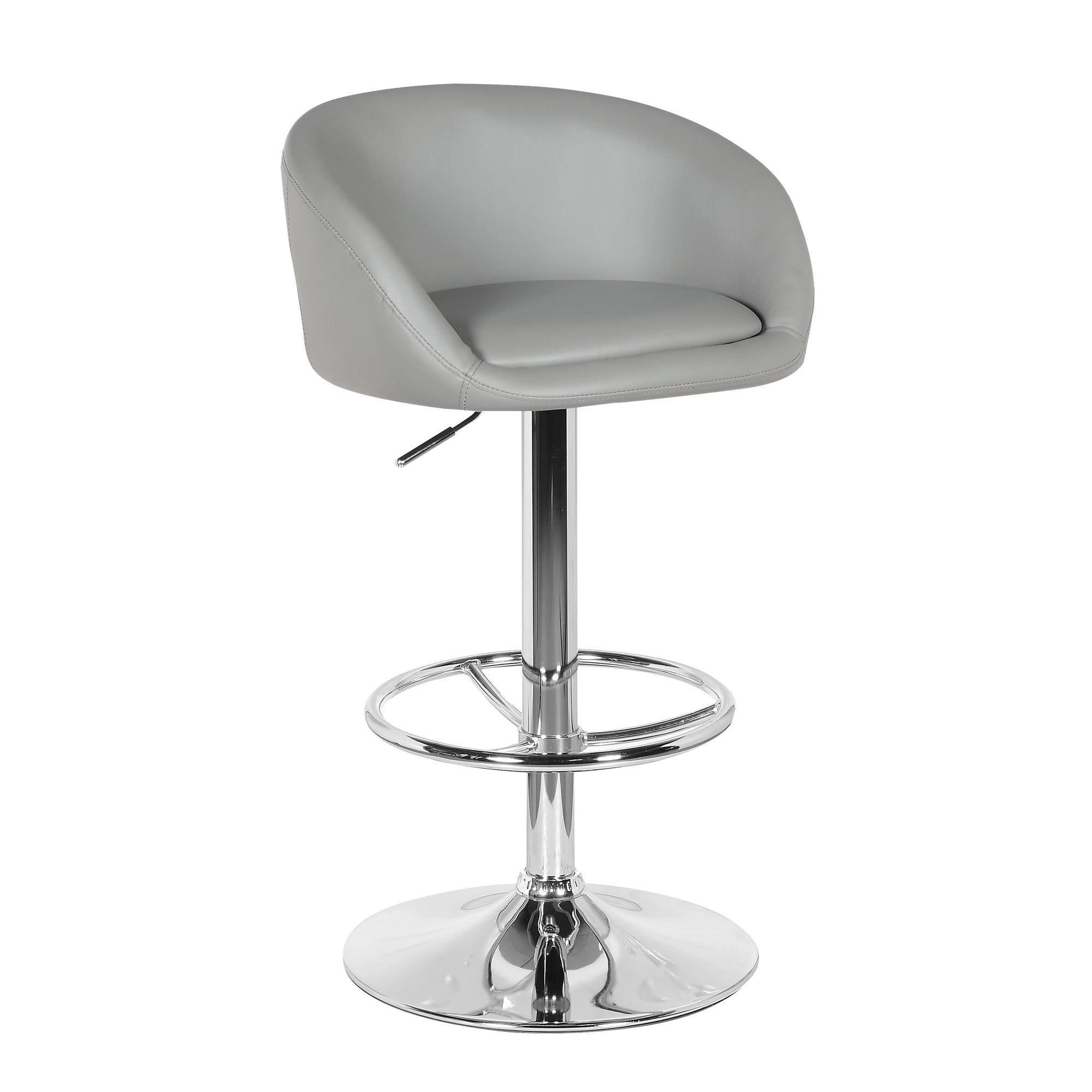 Apollo PU Leather Bar Stool Grey