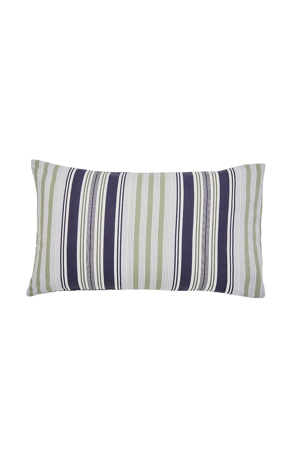 Helena Springfield 'Beach House Stripe' Cotton Duvet Cover Set in Green 4