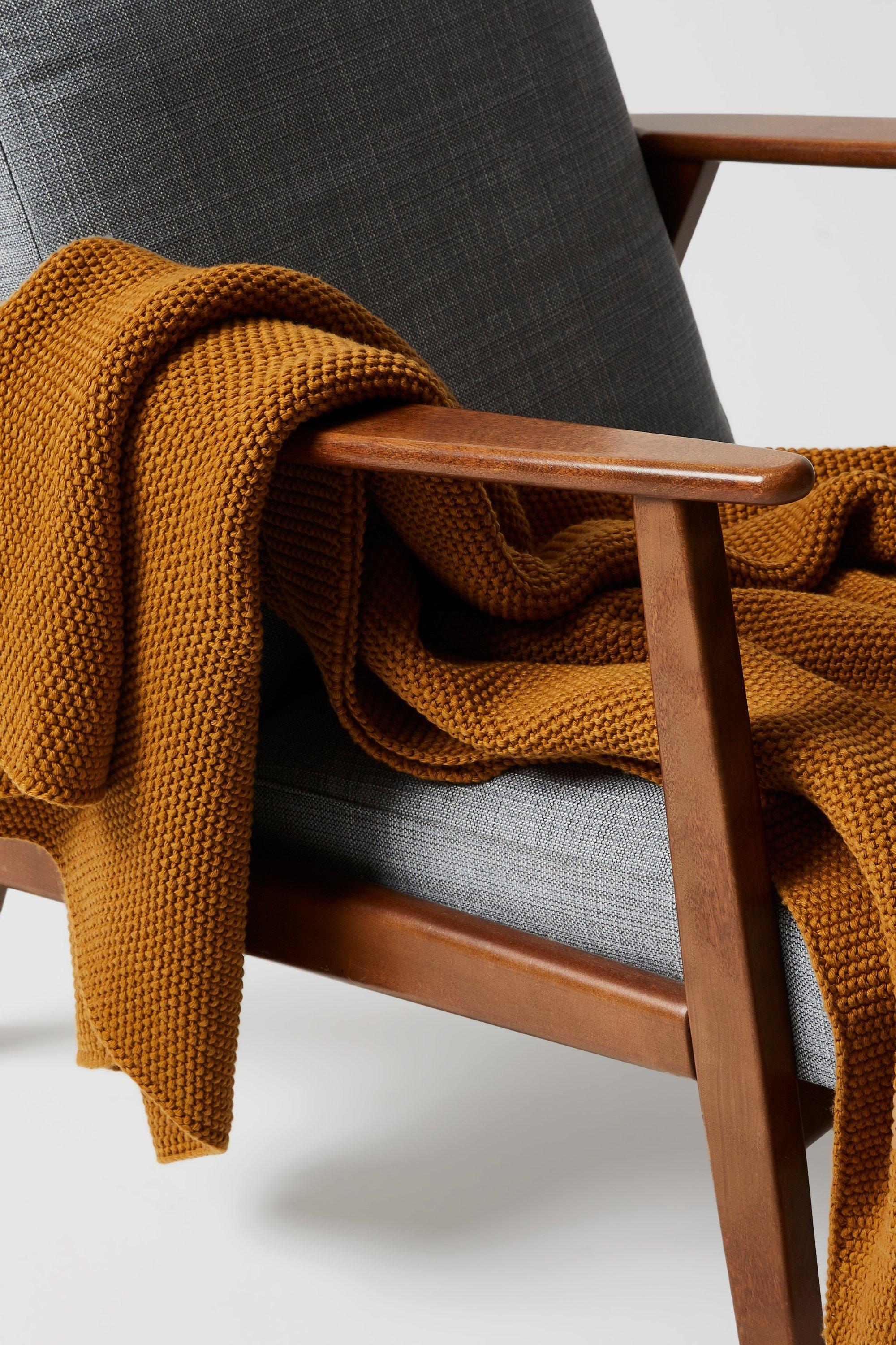 Rib Knit Throw