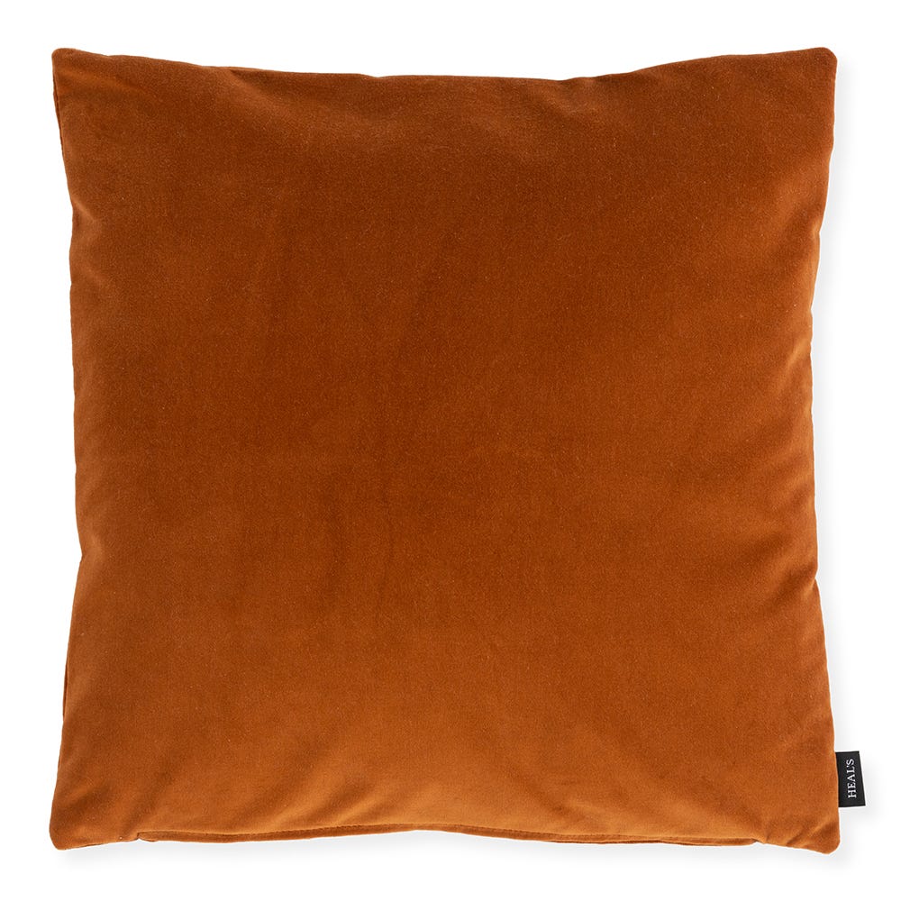 Heal's Velvet Cushion Toffee 45 x 45cm 2