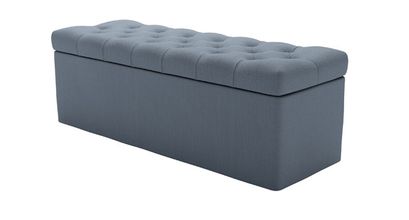 Valentin Storage Bench in Loch Brushed Linen Cotton - sofa.com