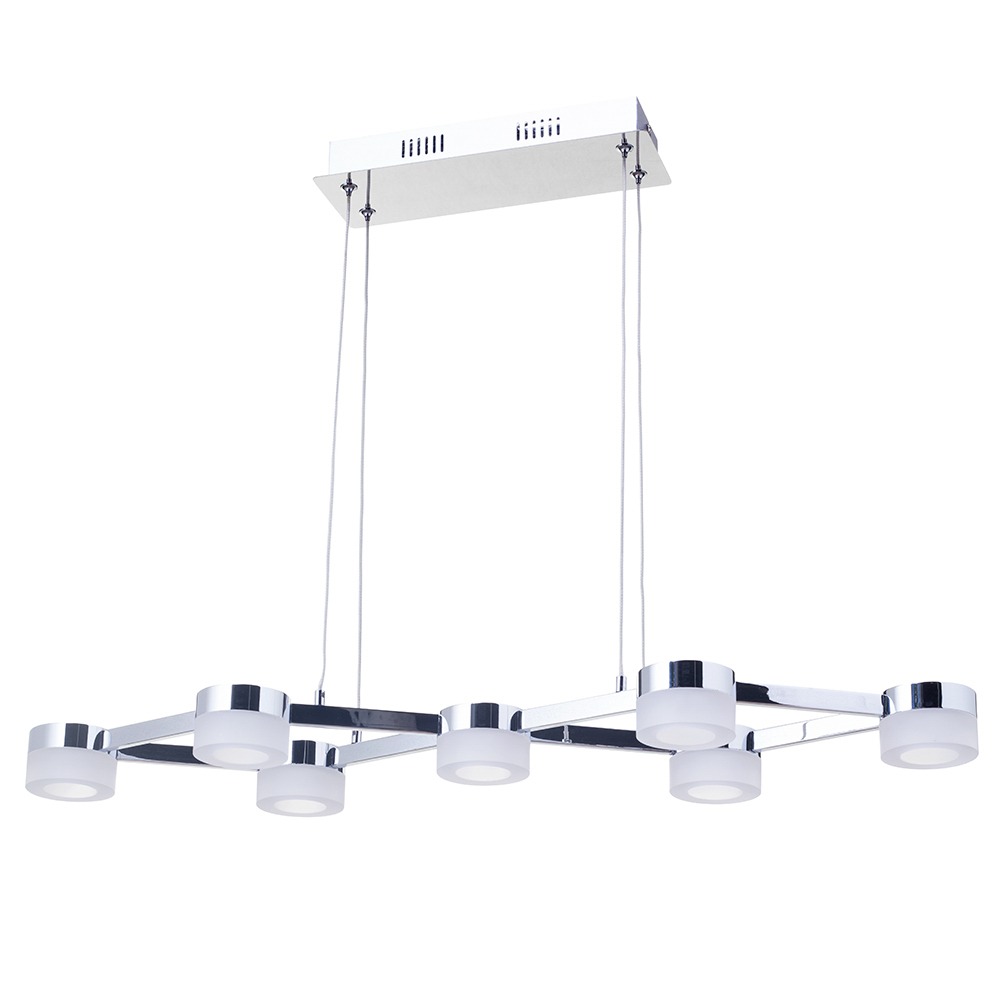 Christie 7 Light LED Pendant, Chrome
