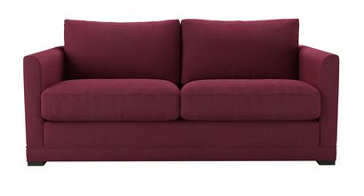 Aissa 2.5 Seat Sofabed in Boysenberry Brushed Linen Cotton - sofa.com