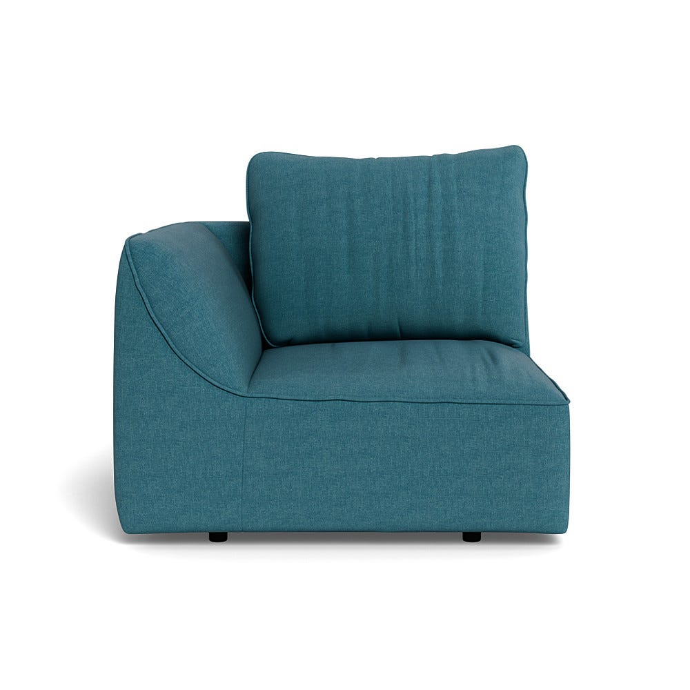 Heal's Morven Left Hand Facing Single Unit Brushed Cotton Cadet