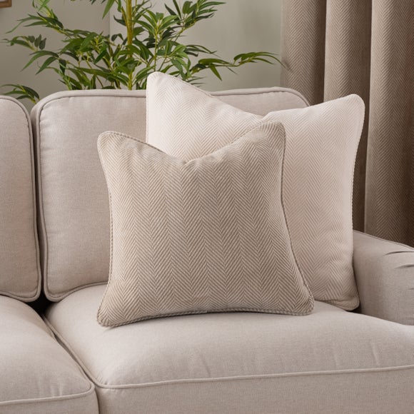Soft Chenille Herringbone Cushion