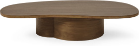 Sharma Organic Coffee Table, Walnut Finish