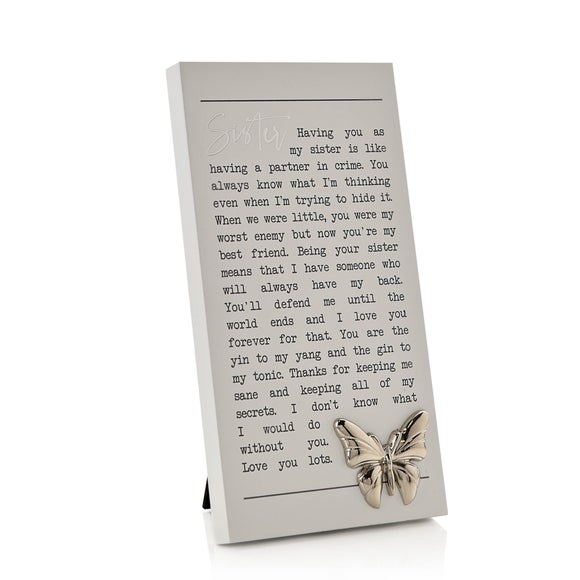 Sister Moments Plaque