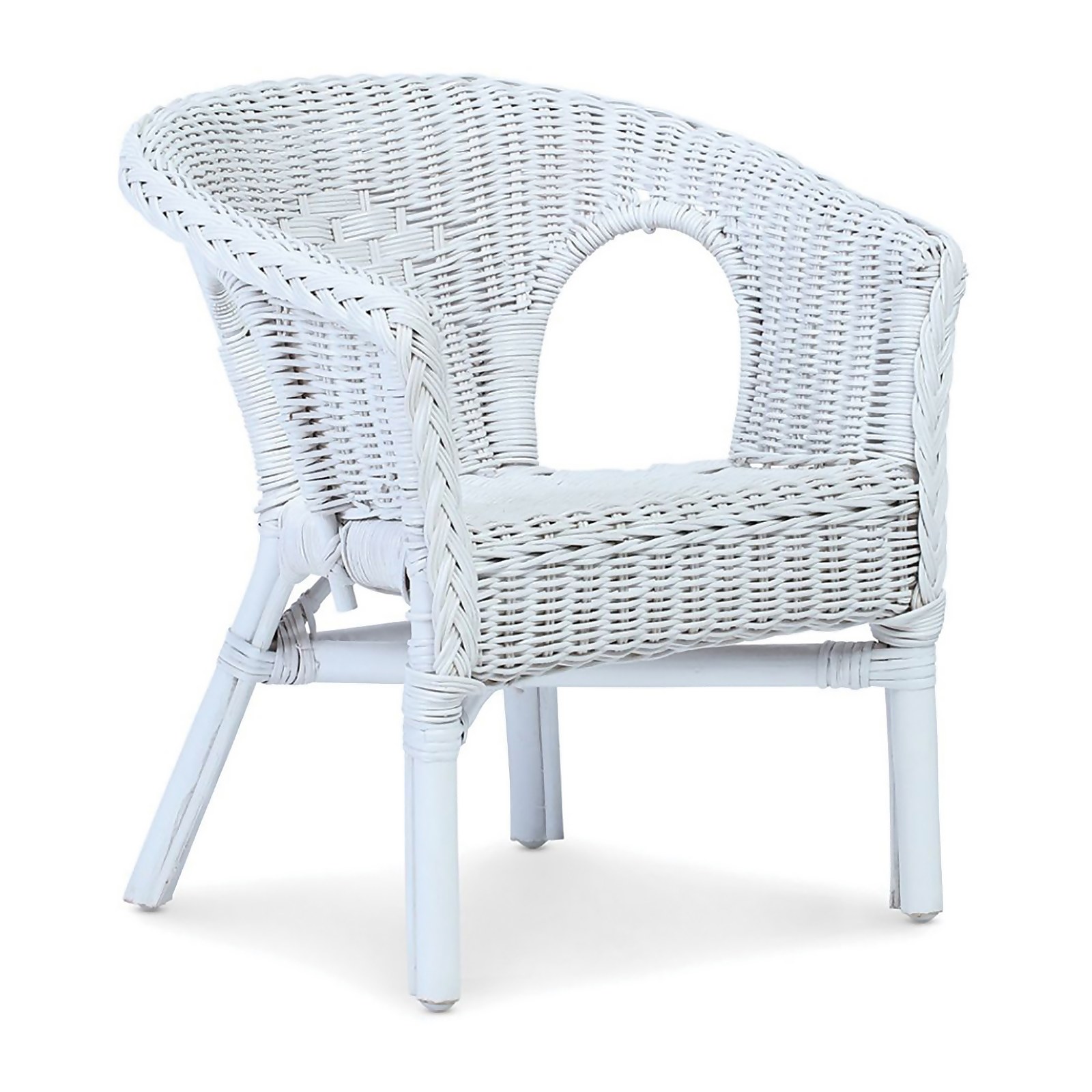 Kids Wicker Loom chairs in White