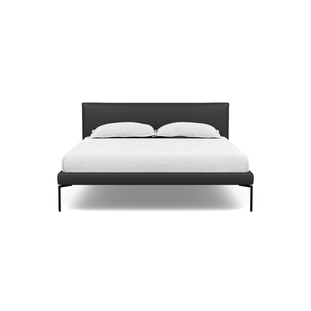Heal's Matera Bedstead King Leather Hide Graphite 7181