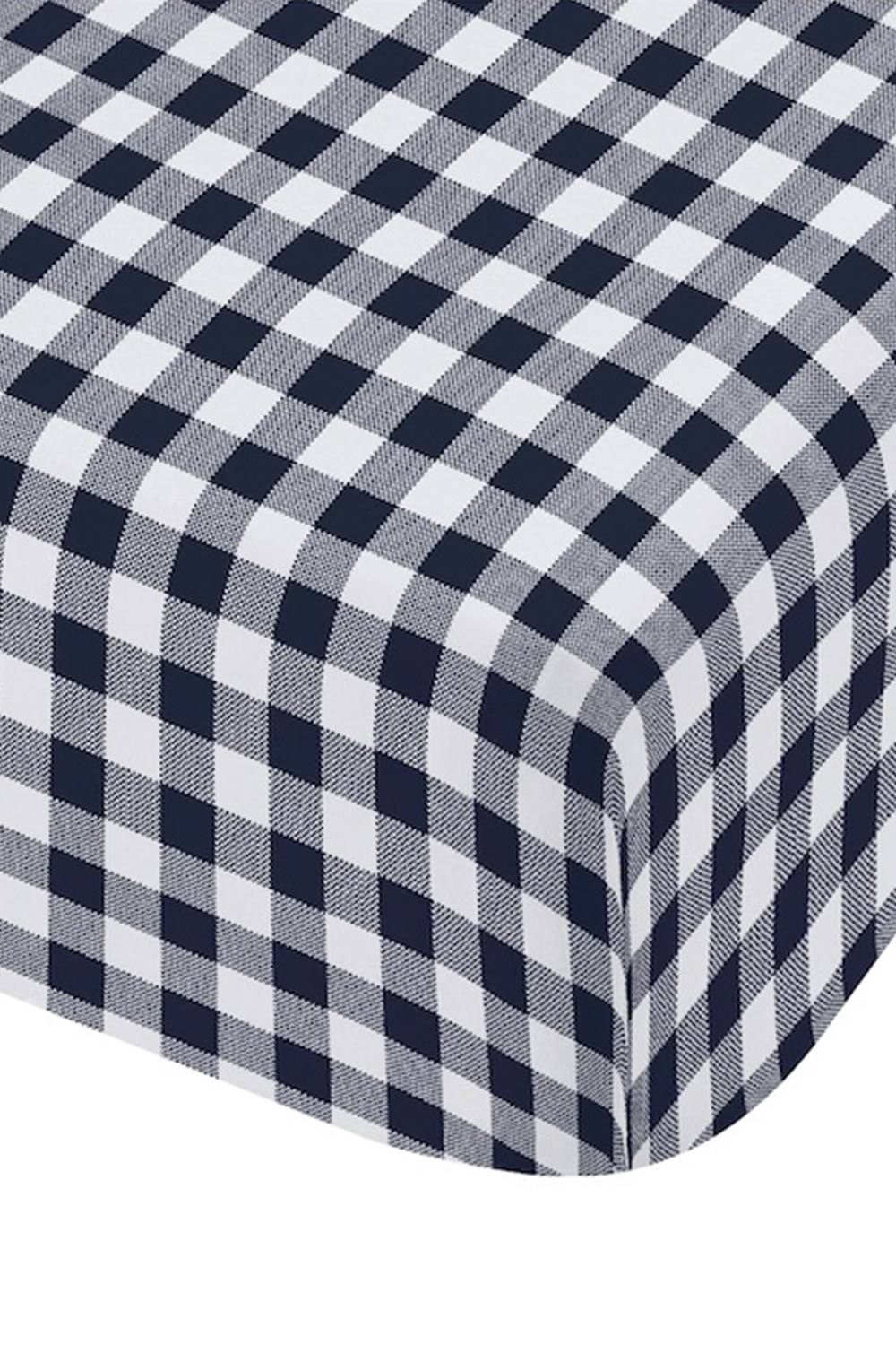 Catherine Lansfield 'Bamford Gingham Check' Fitted Sheet in Navy 3