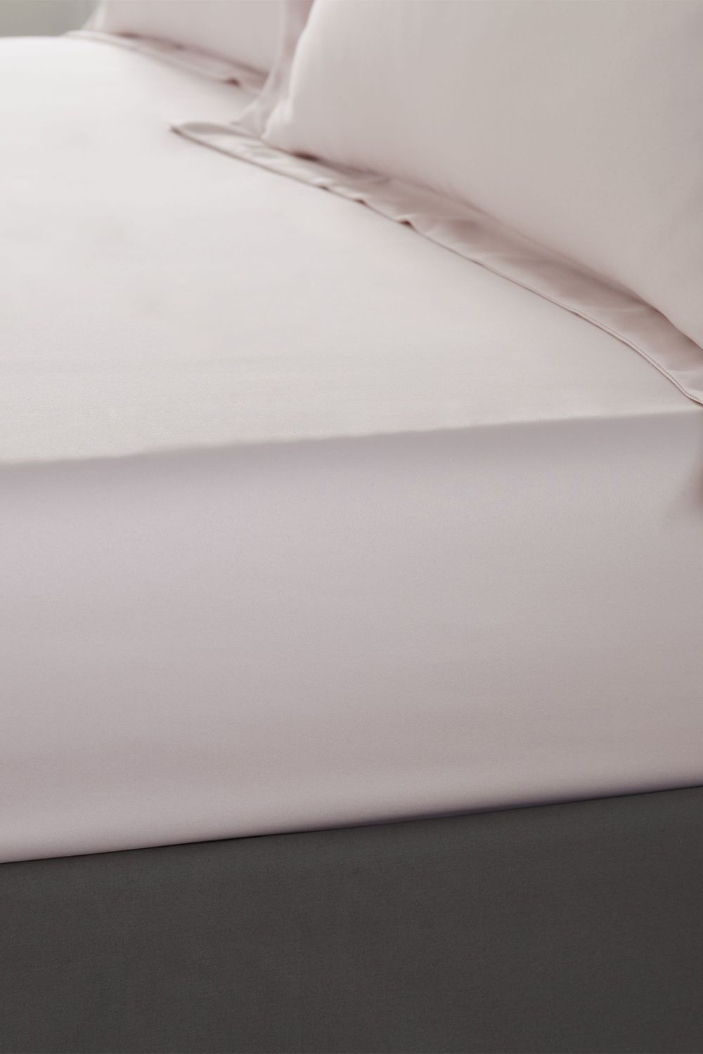Catherine Lansfield 'Silky Soft Satin' 30cm Depth Sheet in Pink | Size: Super King Fitted