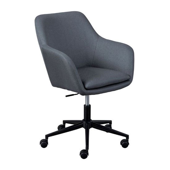 Workrelaxed Fabric Office Swivel Chair In Grey