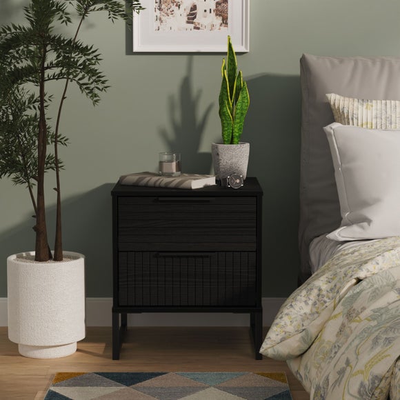 Harborne 2 Drawer Bedside Table