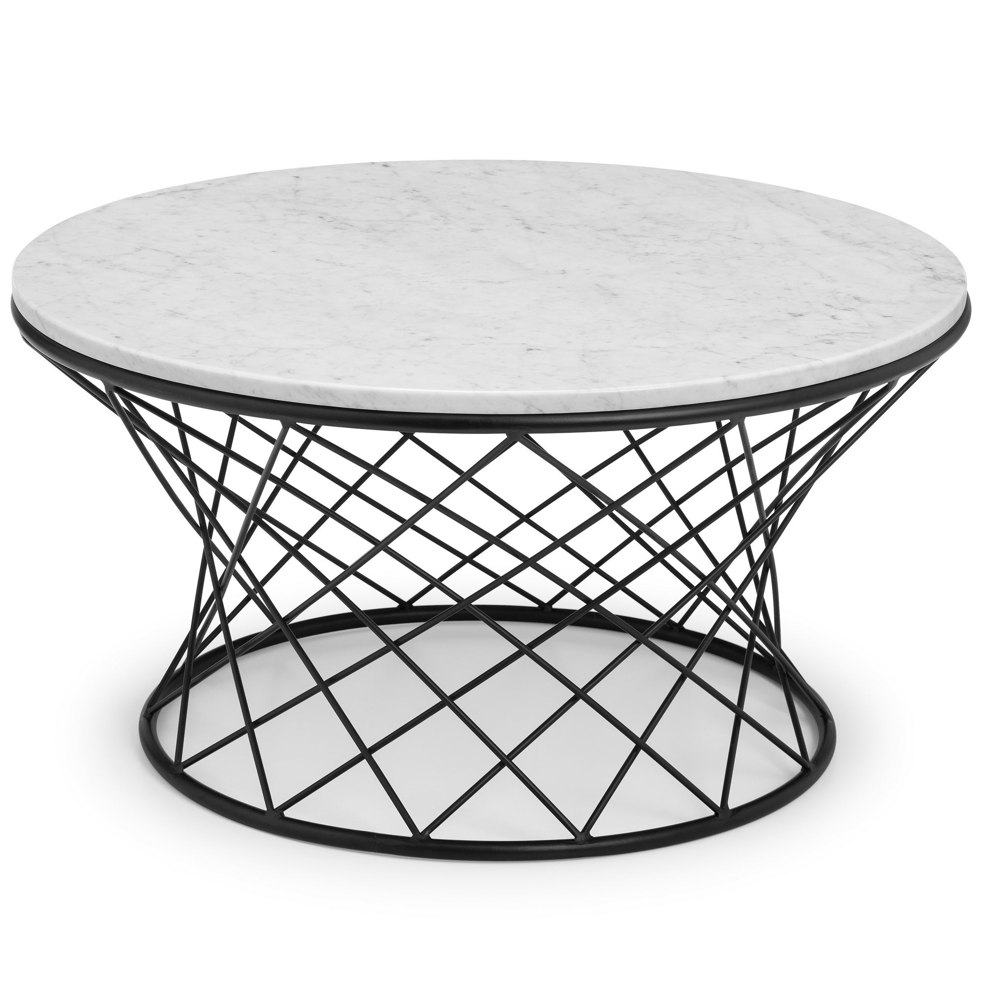 Trevi Real Marble Coffee Table White