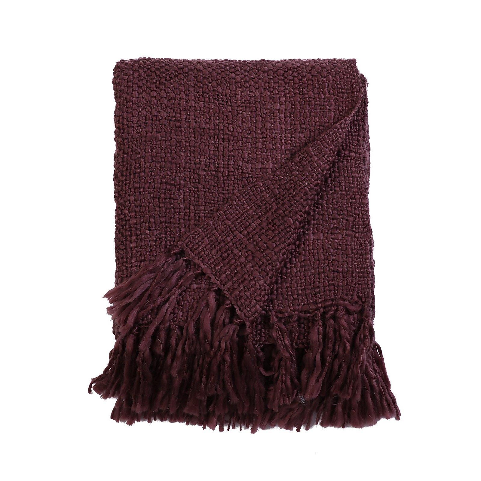 Country Living Boucle Throw - 130x150cm - Grape
