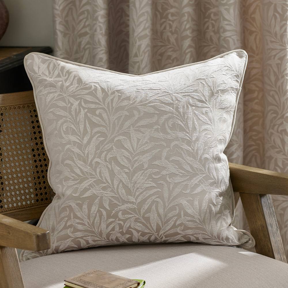 Morris & Co Willow Bough Jacquard Cushion in Cream