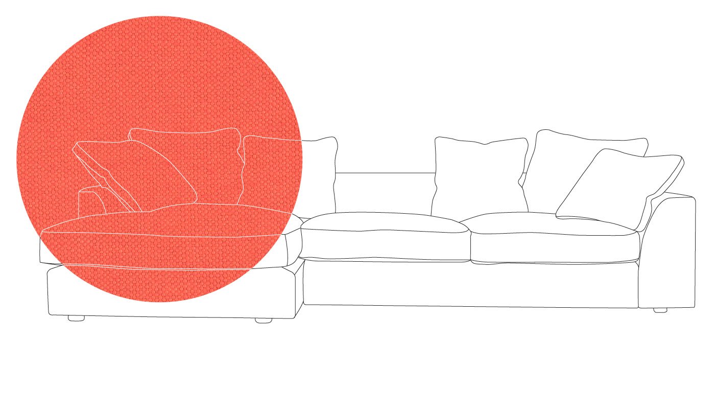 Heal's Cumulus Left Hand Facing Corner Sofa In Linen