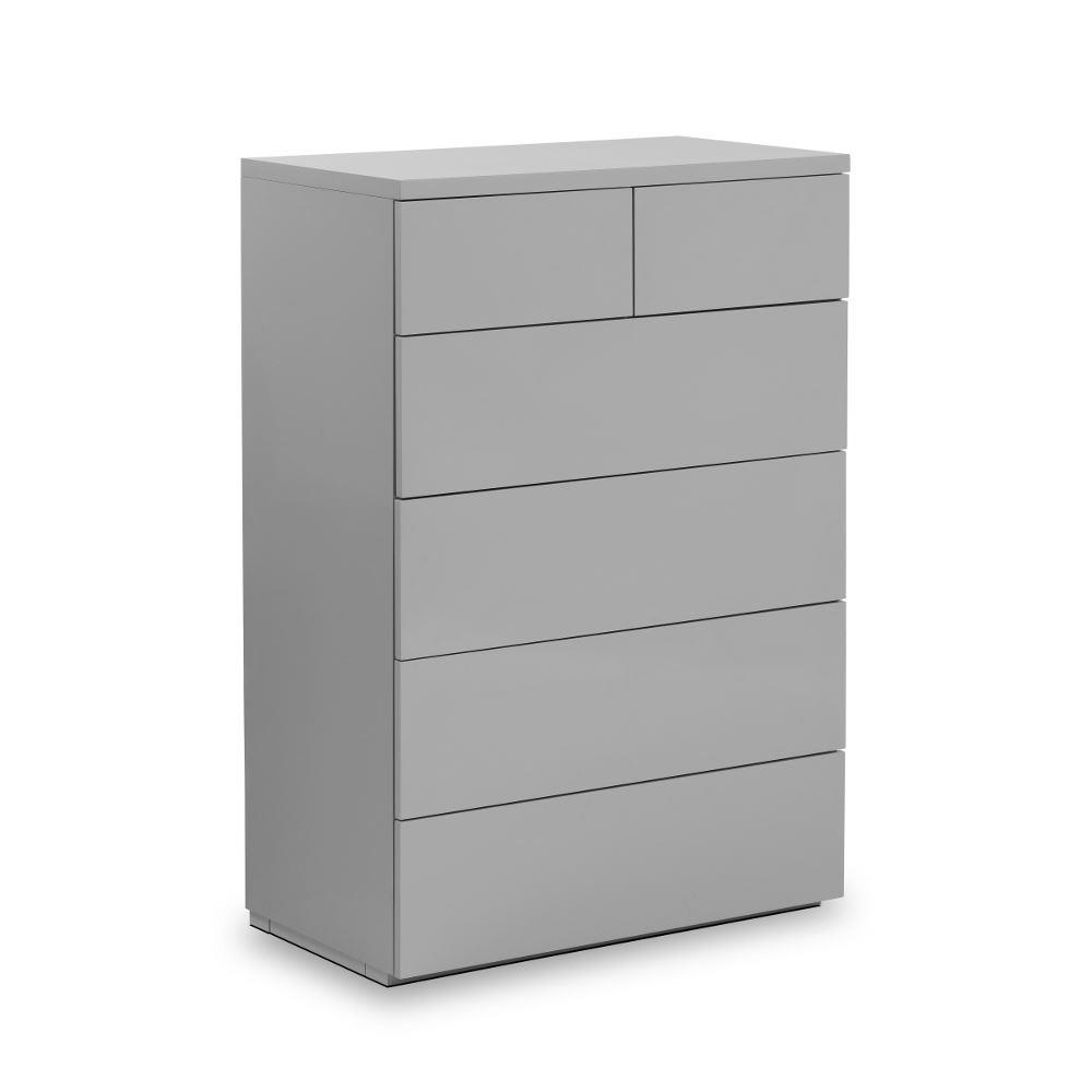 Monaco Grey Wooden High Gloss 4+2 Drawer Chest