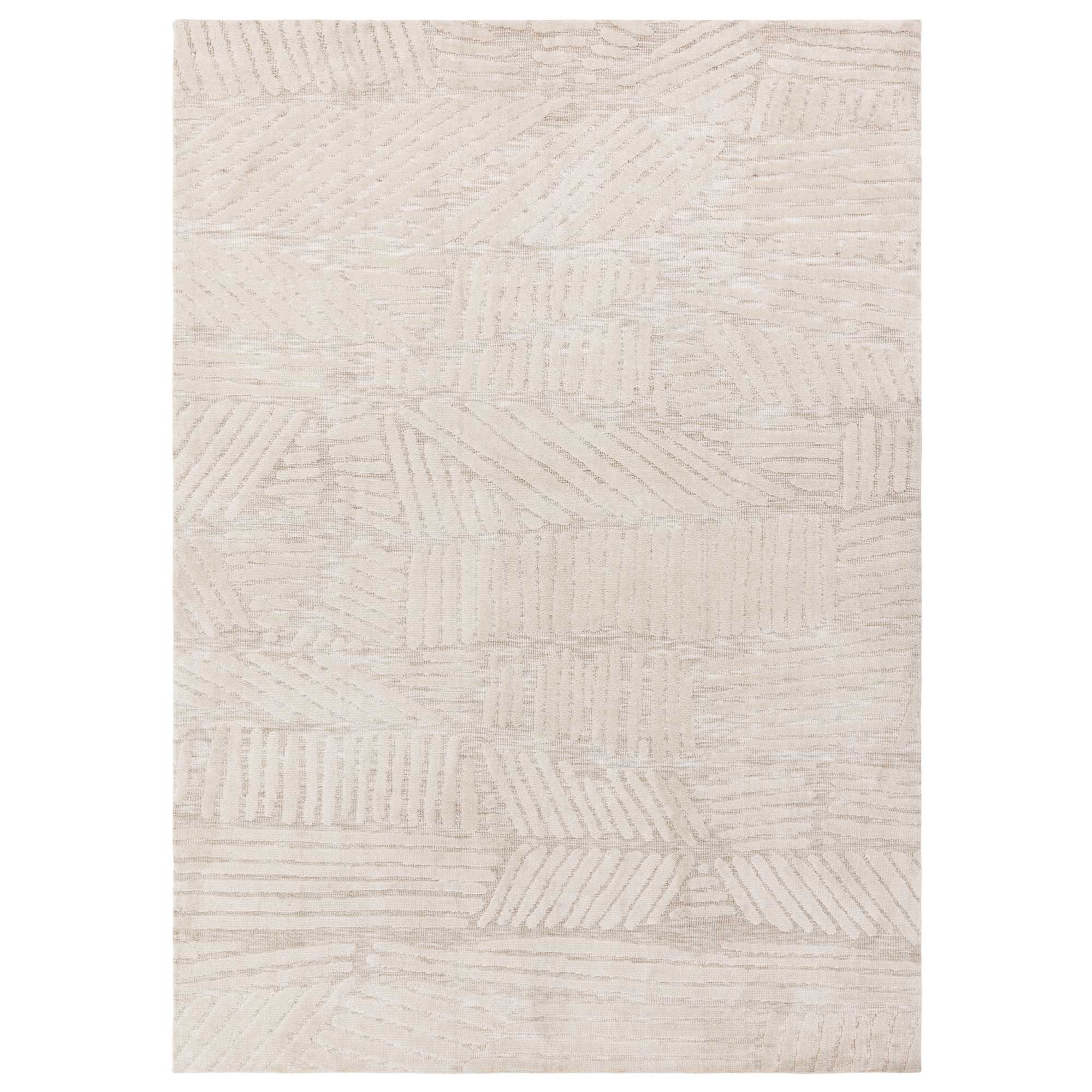 Malania 120X170Cm Rug, Square, Neutral Polyester | W120cm | Barker & Stonehouse