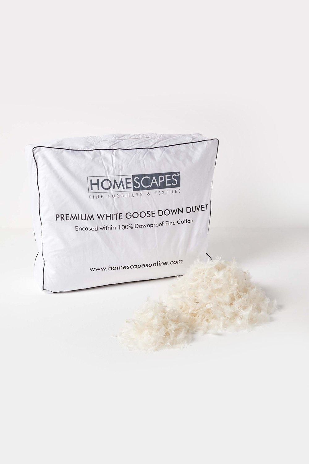 Homescapes Premium White Goose Down 10.5 Tog Autumn Duvet 4