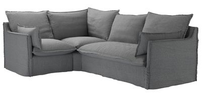 Isaac Asym: LHF Single w RHF 2 Seat Sofabed in Harbour Grey Whitstable - sofa.com