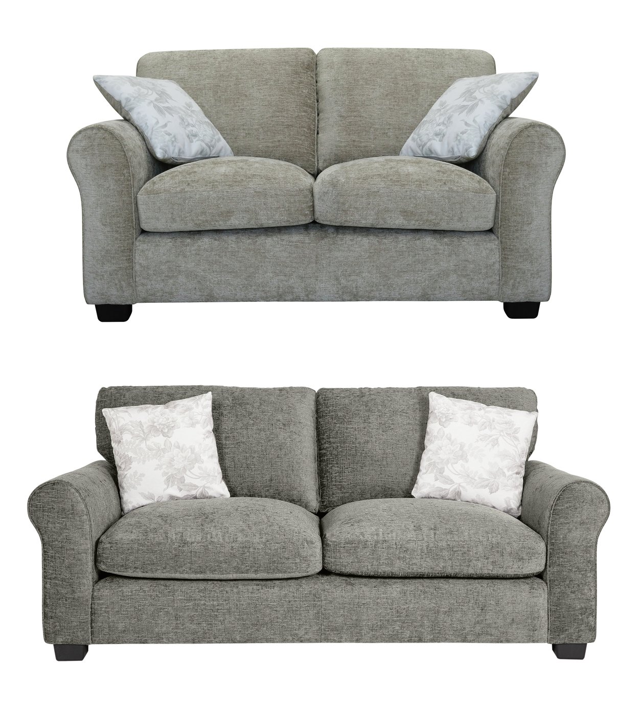 Argos Home Tammy Fabric 2 Seater and 3 Seater Sofa - Mink
