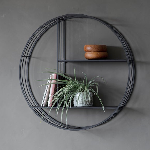 Marlo Round Metal Wall Storage Unit