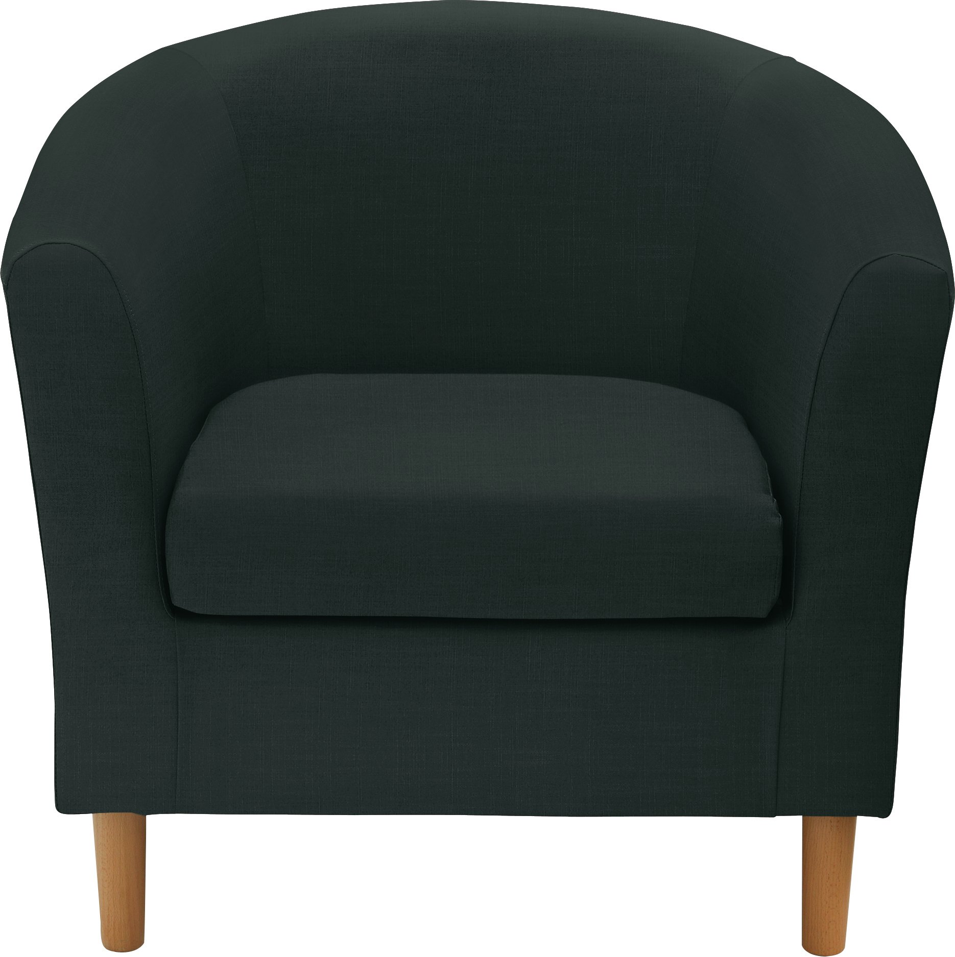 Argos Home Fabric Tub Chair - Black