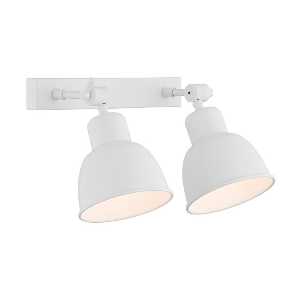 Netlighting Eufrat Twin Dome Wall Lamp White Structure