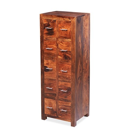 Payton Wooden CD DVD Storage Almirah In Sheesham Hardwood